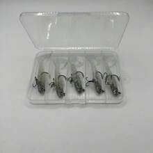 Fishing Lures Soft Plastic Lures For Bass Jig Head Soft Swimbait Lifelike Plastic Baits Tackle Kit For Saltwater And Freshwater