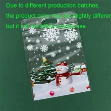 50 个装圣诞雪花礼品袋 - 透明糖果和零食礼品袋，适用于节日派对、新年、感恩节装饰礼品袋，礼品袋，礼品袋，礼品袋，圣诞装饰，圣诞装饰，圣诞袋，圣诞礼物，圣诞装饰，圣诞睡衣，圣诞礼物，圣诞装饰