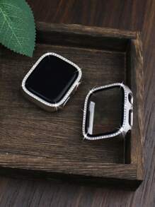 Women's Bling Watch Case, Compatible With Apple Watch Cases (38mm, 40mm, 41mm, 42mm, 44mm, 45mm, 46mm, 49mm). Features Include Sparkling Rhinestones, Shock And Scratch Resistance, A 2-In-1 Case Combining Hard PC And Tempered Glass Protective Film, Compatible With Apple Watch Series Ultra/11/10/9/8/7/6/5/4/3/SE, And A Stylish, Easy-To-Wear, Touch-Sensitive Band.