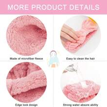 8 Pcs  Spa Headband For Washing Face And Makeup Bridesmaid Proposal Gifts For Women Coral Fleece Skincare Headbands Elastic Bow Head  Women Cute Bow Head Bands (White,Pink, Blue, Purple, Black, Gray, Curry)