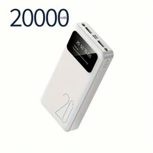10000/20000MAh Large Capacity Portable Power Bank, 5V2.1A Portable USB Charger, Compatible With Android/IPhone Devices (2xUSB Output, Type-C,Micro), Polymer Lithium Battery With LED And Digital Display, Safe And Stable - Multicolor - View 10