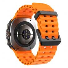1pc Breathable Silicone Strap Compatible With Samsung Galaxy Watch Ultra 47mm Colorful Ocean Wristband Compatible With Galaxy Watch Ultra 47mm Watchband - For Samsung Galaxy Watch Ultra - View 4