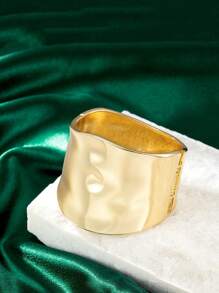 1 件金色宽厚几何手链，适合女士女孩爱好者，日常和街头风格夜店假日休闲婚礼佩戴，节日生日礼物送给妻子女友情侣，独特简约名人风格珠宝 - Geometry - 查看 18