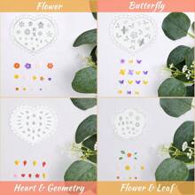 1pc Mini Silicone Polymer Clay Mold For Jewelry Earring Making, Cutter