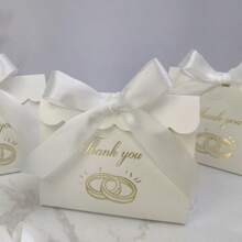 10件装新款创意迷你感谢简约创意烫金礼盒包装婚礼回礼糖果盒结婚糖果袋生日派对化妆品包装盒圣诞节 - 波浪蓋 - 查看 14