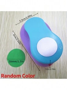 (Random Color)8/16/25/38/50mm Random Color Circle Punch DIY Embossing Punches Scrapbooking Machine Paper Cutting Hole Punch Rounder Cutter