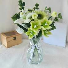 400 piezas Limpiapipas flexibles de chenilla verde, limpiapipas verdes surtidos, tallos de chenilla versátiles, fácil de retorcer y doblar, manualidades hechas a mano para flores de tulipán, hojas, animales, árbol de Navidad, regalos para el Día de la Madre y proyectos creativos - Perfecto para entusiastas de las artes y manualidades, proyectos navideños y limpieza - Juego duradero, plegable y colorido