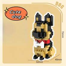 各种可爱的微粒狗狗积木玩具，包括狗狗公园、彩色拼图、桌面摆件、窗台装饰、亲子互动玩具和减压玩具，适合作为儿童生日礼物、开学礼物和圣诞礼物。冬季礼物、彩色积木、积木、拼图、圣诞礼物、生日礼物、男孩降临节日历、儿童圣诞礼物、儿童降临节日历、幼儿玩具、儿童圣诞礼物 - 彩色 - 查看 16