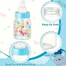 12 Chai Kẹo - Quà Tặng Tiệc Tắm Em Bé Bằng Nhựa, Hộp Đựng Hình Chai Sữa Mini Đựng Kẹo, Đồ Ăn Nhẹ Và Quà Tặng Trang Trí Tiệc Tắm Em Bé Cho Gia Đình - Nhiều màu - Xem 7