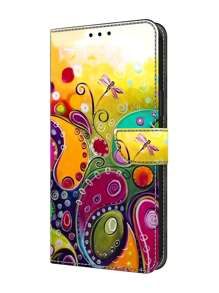 GLANDOTU Print Flap Folding Wallet With Card Clip And Magnetic Closure PU Leather Suitable For A Wide Range Of Mobile Phone Brands And Models Waterproof Shockproof Anti-Fall Scratch Resistant - Multicolor - View 9