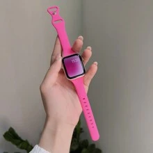 1件式女款運動錶帶，相容 38mm 40mm 41mm 42mm 44mm 45mm 46mm 49mm Series Ultra S11/10 9/8/7/6/5/4/3/2 SE - 芭比粉 - 查看 2