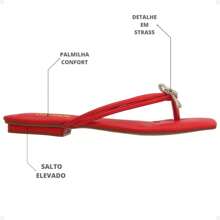 Women's Flat Sandal Shiny Comfortable Soft - 紅色 - 查看 3