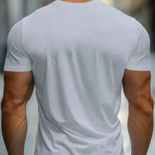 Men's Paris T-Shirt Launch 100% Cotton Shirt 30.1 Combed - 灰色 - 查看 2