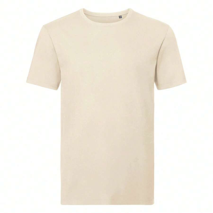 Russell Mens Short-Sleeved T-Shirt (Natural) - Clear - View 1