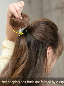 Messy Claw Clip Hair Buns, Softball Hair Extensions Party And Prom Artificial Hair Wigs Peruka z włosów dla wszystkich kobiet, aby dodać objętości do swojego klipu 1 sztuka Peruki syntetyczne na imprezy Halloween na festiwalach muzycznych