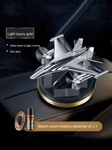 1 pieza Difusor de fragancia para auto con forma de avión solar, accesorio de decoración de fragancia premium para auto - Unitalla - Ver 9