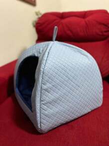 Cama Pet Toca Iglu/Europa 3 em 1 para Cachorro e Gato Caminha Pet - Azul - Visão 4