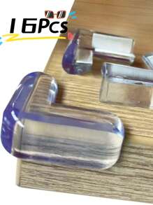 16 Silicone Table Corner Protector Prevent Baby Collisions Edge & Corner Protectors Promotions Back To School - 白色 - 查看 1