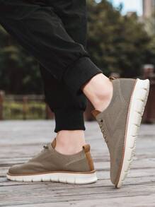 Ladies Dress Sneakers Casual Men Dress Shoes Mesh Sneakers Lightweight Breathable Fashion Walking Sneakers. - 卡其色 - 查看 5