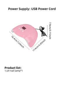 1 件套美甲工具套装、美甲紫外线灯、凝胶胶烘干机 - 彩色 - 查看 2