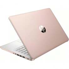 HP Ultra Everyday Laptop Notebook - Windows 11 Home & 1-Year Microsoft 365,  Quad-Core CPU, 14" Anti-Glare HD Display, Webcam, Long Battery Life - 玫瑰金色 - 查看 3