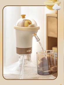 1 件可折叠电动水泵，用于从瓶子和容器中分配饮用水，饮水机泵 - 黃色 - 查看 4