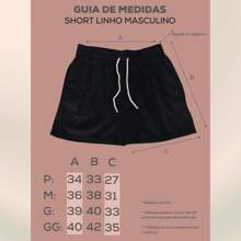 Men's Linen Shorts Short Fashion Casual Elegant Premium Basic - 米色 - 查看 3