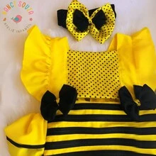 Romper Little Bee (Code: 00059) - Màu vàng - Xem 6