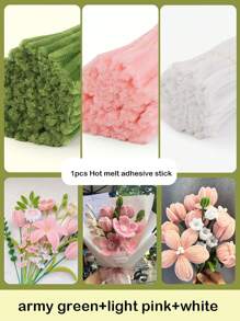 201/301 件超值装 DIY 管道清洁器项目、厚款多色扭纹管道清洁器超值装、用于花卉 DIY 项目的管道清洁器装饰品、11.8x0.6 英寸厚彩色扭纹管管道清洁器工艺用品、彩色雪尼尔茎工艺套件、散装管道清洁器有线扭纹棒发带 DIY 工艺花制作套件、管道清洁器制作技巧、适合初学者的简单工艺创意 - 彩色 - 查看 13