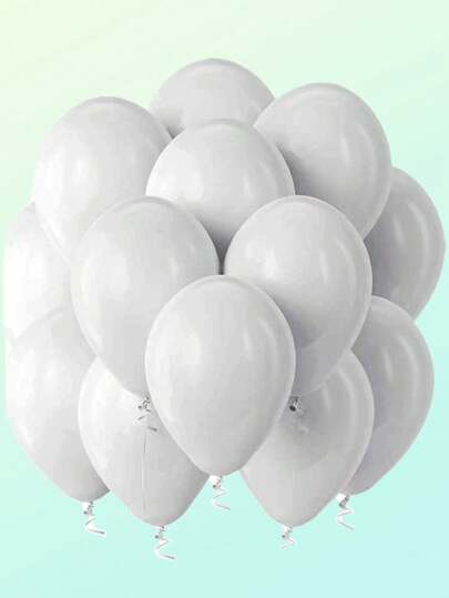 100pcs 12-Inch White Thick Latex Balloons Kit, Suitable For Birthday Wedding Valentine's Day Thanksgiving Christmas Halloween New Year Back To School Home Decoration Balloon Party,Christmas