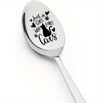 1pc Spoon Cat Lover Gift Fun New Year Gift Back To School