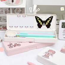 50 张复古蝴蝶贴纸，适用于垃圾日记本笔记本电脑冰箱手提箱汽车滑板相册摩托车水瓶剪贴簿 DIY 盒子包装标签派对贴纸 - 彩色 - 查看 6