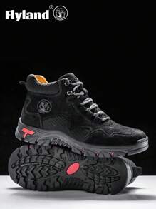 FLYLAND Original Classical Men's Genuine Leather Chukka Boots Ankle Boots Casual Daily Work Office Shoes - màu đen - Xem 6