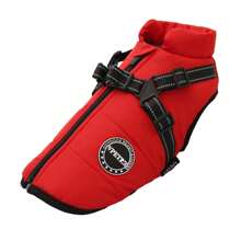 Adjustable Dog Jacket Suitable For Small, Medium And Large Dogs - Reflective Wool-Lined, Adjustable Buckles And Dual D-Ring Leash Attachment