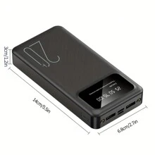 10000/20000MAh Large Capacity Portable Power Bank, 5V2.1A Portable USB Charger, Compatible With Android/IPhone Devices (2xUSB Output, Type-C,Micro), Polymer Lithium Battery With LED And Digital Display, Safe And Stable - Multicolor - View 11