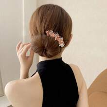 1pc Butterfly Shaped Elegant Palace Style Casual Streetwear Copper Alloy Five-Prong Hair Stick Hairpin, Suitable For All Seasons, Chinese Style Headpiece Hair Combs Combs For Hair Side Comb