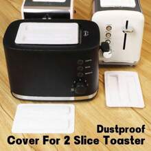 1pc/2pcs Dustproof Cover For Toaster,Silicone Toster Lid,Protecting Toaster From Dust,Dirt,Spills,Splash,Smudges And Bugs,Toaster Top Cover,Kitchen Appliances Protector,Toaster Accessories