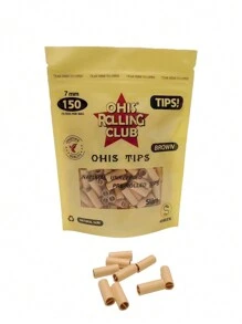 150 piezas/paquete Nuevos filtros de papel enrollados previamente, filtros de papel para cigarrillos, filtros ultrafinos de 7 mm, accesorios para fumar, regalo para fumadores, útiles escolares