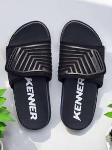 Kenner Slide Kanoo Sandal - 黑/銀 - 查看 3