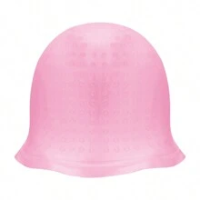 Gorro de silicona reutilizable para coloración y mechas del cabello, gorro con correa para teñir y congelar el cabello con gancho - Multicolor - Ver 12