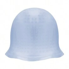 Gorro de silicona reutilizable para coloración y mechas del cabello, gorro con correa para teñir y congelar el cabello con gancho - Multicolor - Ver 11