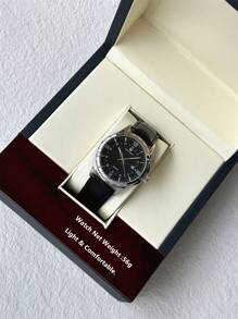 Pablo Raez 1 件男士手表 男士商务腕表 SUS304 不锈钢 银色 IPS 表壳 奢华黑色 柔软舒适超细纤维皮革 时尚大表盘 带日期 50 米防水 全新男士石英腕表 运动休闲时钟 送给朋友或家人的精美礼物 适合日常生活/工作/派对装饰 正装手表