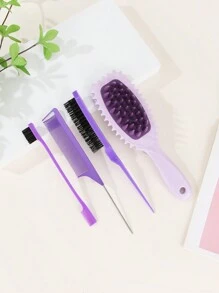 4 cái, 1 cái bàn chải gội đầu mát xa da đầu chà xát với silicone mềm cho tóc, lược khí hình bầu dục có tay cầm, lược tạo kiểu định hình, lược gỡ rối tóc, lược tạo kiểu tóc chuyên nghiệp, lược chải tóc bồng bềnh, lược tạo kiểu định hình tóc xoăn, lược định hình tóc xoăn, lược tạo kiểu tóc xoăn, lược tạo kiểu định hình tóc xoăn, lược tạo kiểu tóc xoăn, lược tạo kiểu tóc xoăn, lược tạo kiểu tóc xoăn, giảm tóc kéo và tách tóc xoăn, gỡ rối, định hình và định hình tóc xoăn, sử dụng ướt và khô, lược gội đầu mát xa bằng silicone mềm, lược gội đầu mát xa da đầu, lược mát xa da đầu tóc khô/ướt 2 trong 1, lược gội đầu mát xa da đầu, lược chăm sóc da đầu để chăm sóc da đầu, phù hợp cho nam, nữ, bộ 3 lược tạo kiểu tóc, lược chải tóc đuôi chuột, lược chải tóc cho tiệm, lược chải tóc đuôi chuột, lược kiểm soát hai cạnh, lược chải tóc đuôi chuột để rẽ ngôi, chải ngược ra sau, chải tóc, chải tóc mượt cho phụ nữ, lược chải tóc/lược chải tóc - Nhiều màu - Xem 10