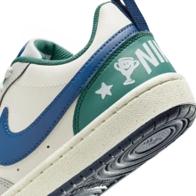 Nike Court Borough Low GS 時尚休閒滑板鞋，灰色/白色，防滑耐磨，HM3722-141 - 白藍色 - 查看 11