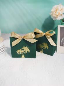 10pcs/20pcs Saudi Arabian Pride Mini Gift Boxes With National Emblem And Dual-Color Ribbons, Ideal For National Day Celebrations, Corporate Events, And Cultural Festivities Saudi National Day Saudi Saudi Arabia - Green Coconut Box - View 24
