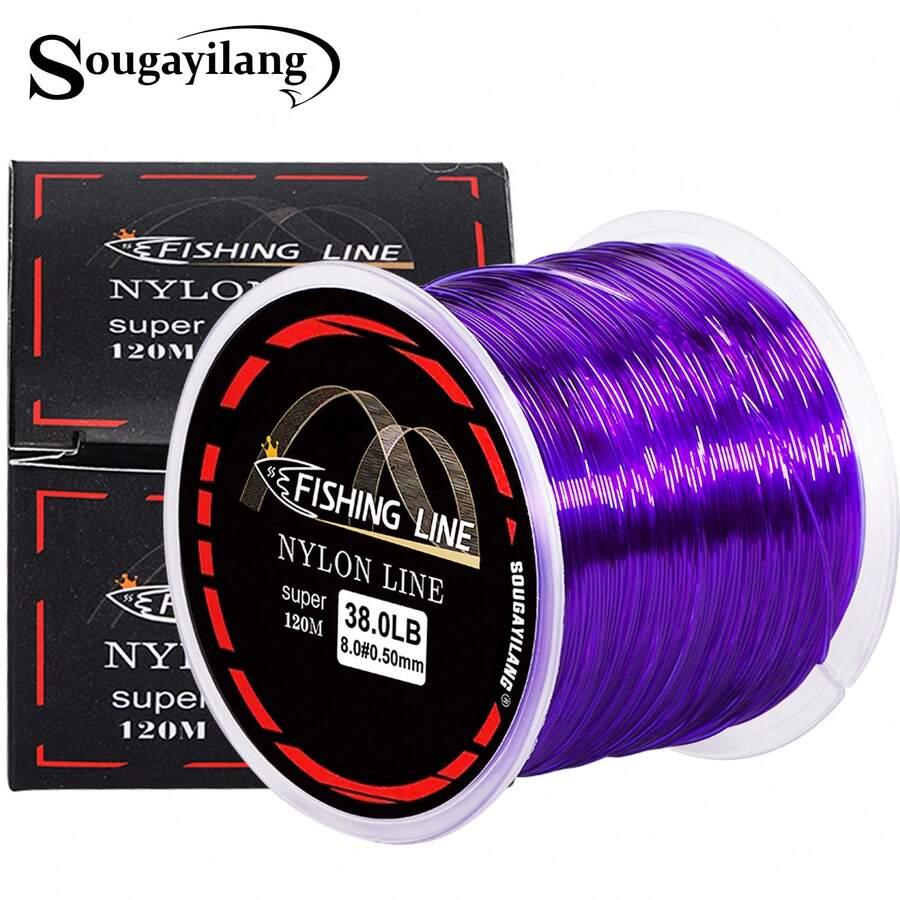 Sougayilang New Design 120M Nylon Fishing Line Urable Monofilament Fishing Line 0.14mm-0.50mm Strong Fishing Lines Smooth Casting Line