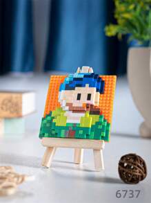 1 Peça Blocos de Construção de Pintura Famosa de Micro Partículas, Pintura Famosa Fofa DIY, Decoração de Mesa, Blocos de Construção de Pintura, Mini Blocos de Construção, Ideia de Presente Multifuncional e Original, Enchimento de Meia, Calendário do Advento, Presente do Dia dos Namorados, Presente de Aniversário, Presente de Natal, Presente do Dia das Mães, Presente para Professor, Decoração de Casamento, Presente de Formatura, Presente para Amigo - Multicolorido - Visão 15