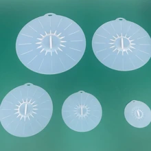 5pcs Silicone Bowl Lids Set, Heat Resistant Microwave Cover, Various Sizes Reusable Silicone Suction Lids For Gifts, Fits Bowls, Cups, Plates, Pots, Pans-Microwave Splatter Covers StoveTop, Kitchen Stuff Seafood Boil