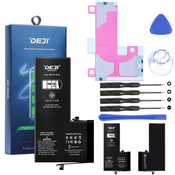 Batería interna de repuesto de alta capacidad OEM para iPhone 11/11 Pro/11 Pro Max/12 Pro/12 Pro Max/12 con kit de herramientas de reemplazo