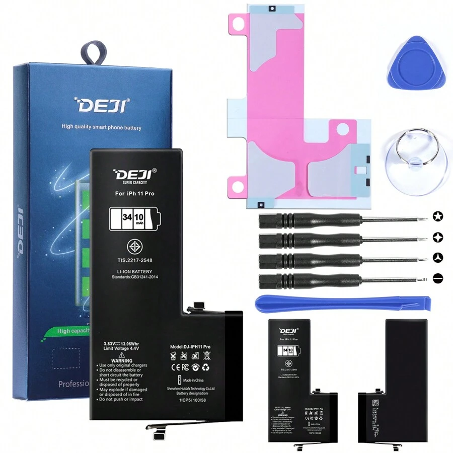 High Capacity OEM Replacement Internal Battery For Apple IPhone 11/11 Pro/11 Pro Max/12 Pro/12 Pro Max/12 With Replacement Tool Kit - iPhone 11 Pro - View 1